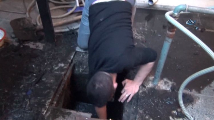 Çalınan altınlar evlerinin kanalizasyonundan çıktı