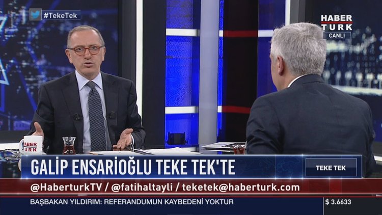 AK Parti milletvekili Galip Ensarioğlu Teke Tek'e konuk oldu