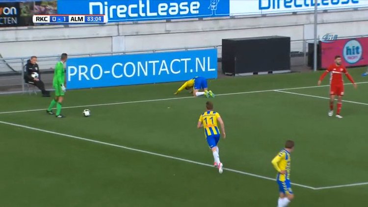 Holanda 2. Ligi'nde skandal kaleci hatası