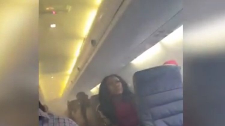 Uçakta panik anları