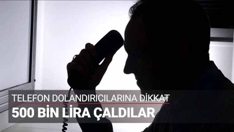 500 bin lira çaldılar