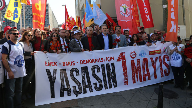 Taksim'de 1 Mayıs anması