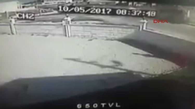 Denizli'de başsavcının öldüğü kaza anı kamerada!
