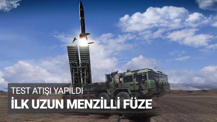 Türkiye&#039;nin yerli ilk uzun menzilli füzesi