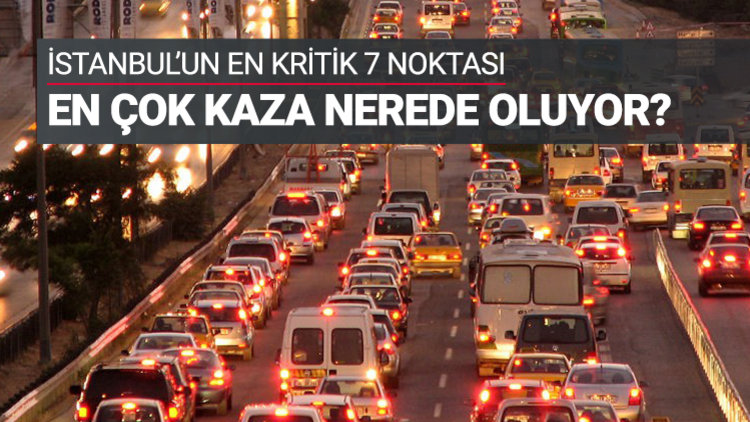 İstanbul trafiğinin kaza haritası