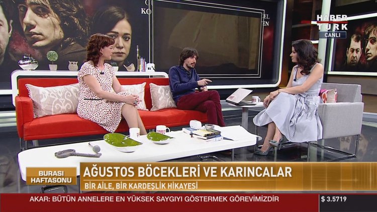 Ağustos Böcekleri Ve Karıncalar filminin oyuncuları Habertürk TV'de