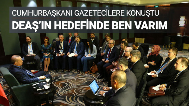 Cumhurbaşkanı gazetecilerle bir araya geldi