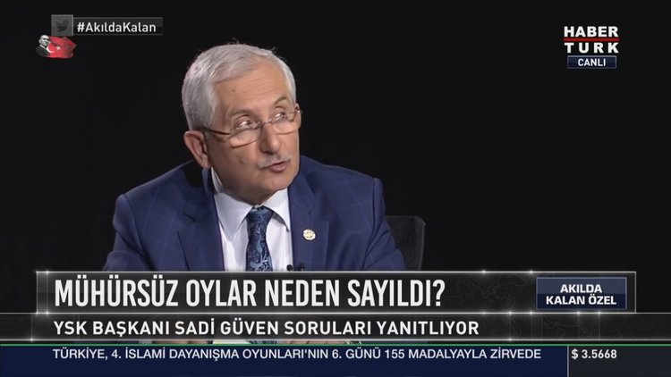 YSK başkanı Akılda Kalan'da
