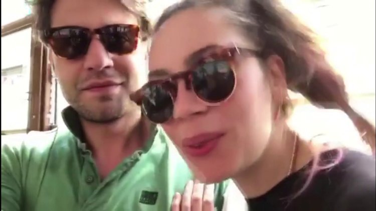 Demet Evgar sevgilisiyle video paylaştı