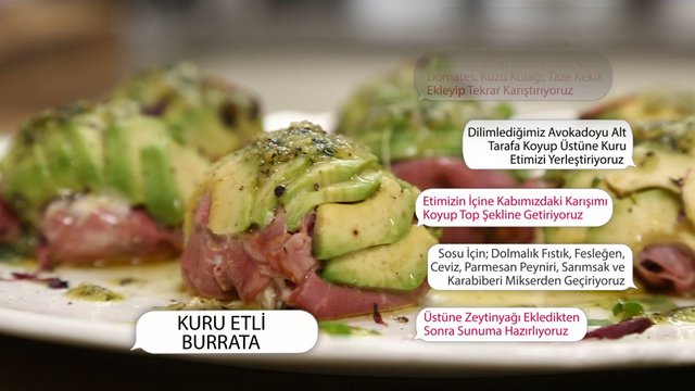49 saniyede Kuru Etli Burrata