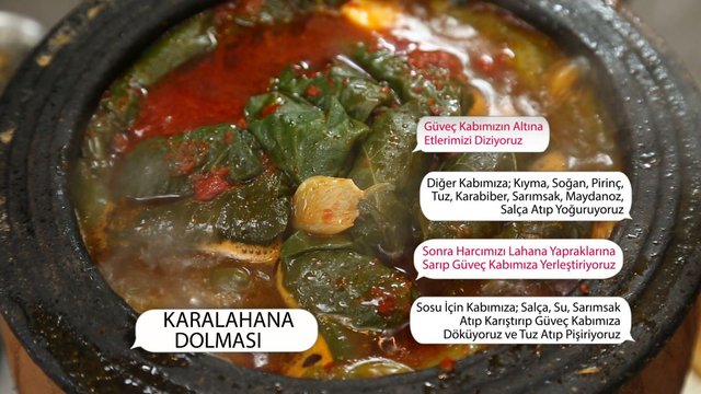 55 saniyede Karalahana Dolması