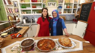 Nursel Ergin bugün, Hatice Gökdemir ile birlikte Ankara tavası, sakala çarpan çorbası ve perçem tatlısı yaptı.