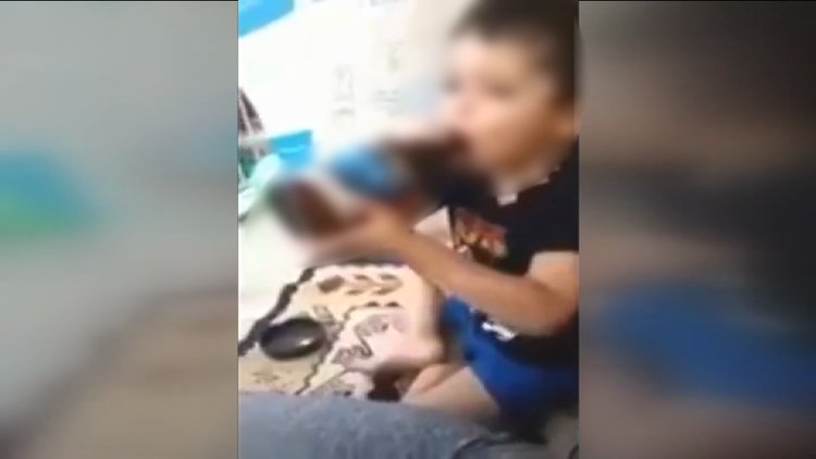 Anne çocuğuna alkol ve sigara içirdi