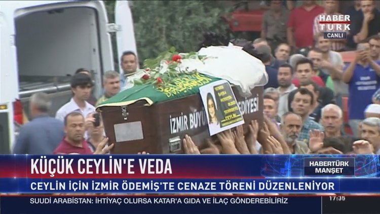 Minik Ceylin son yolculuğuna uğurlandı