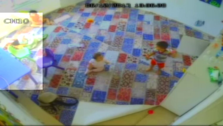 1 yaşındaki çocuğa kreşte bakıcı şiddeti kamerada