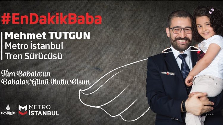 Metroda babalar günü sürprizi