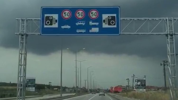 Çanakkale Lapseki yolu üzerindeki iki farklı hız limiti