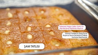 Nursel Ergin bugün, Hidayet Tokat ile birlikte Şam tatlısı tarifinin yapımını gösterdi.