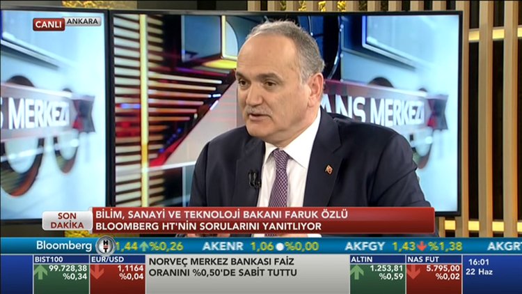 Bakan Faruk Özlü Bloomerberg HT'de konuştu