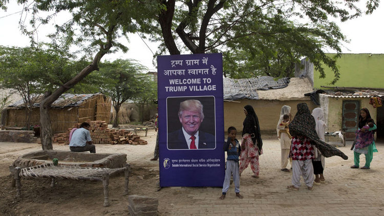 Bu köyün adı "Trump"