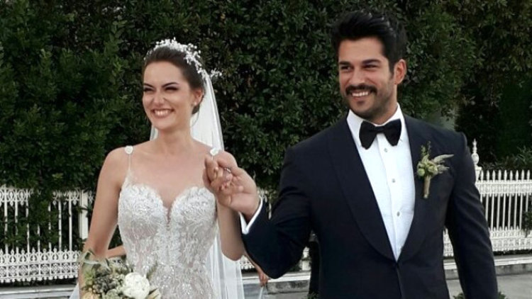 Burak Özçivit ve Fahriye Evcen dünya evine girdi