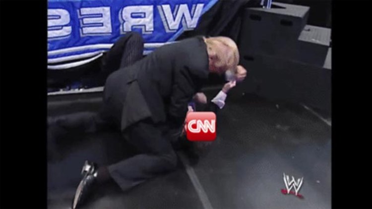 Trump CNN'i dövdüğü videoyu paylaştı