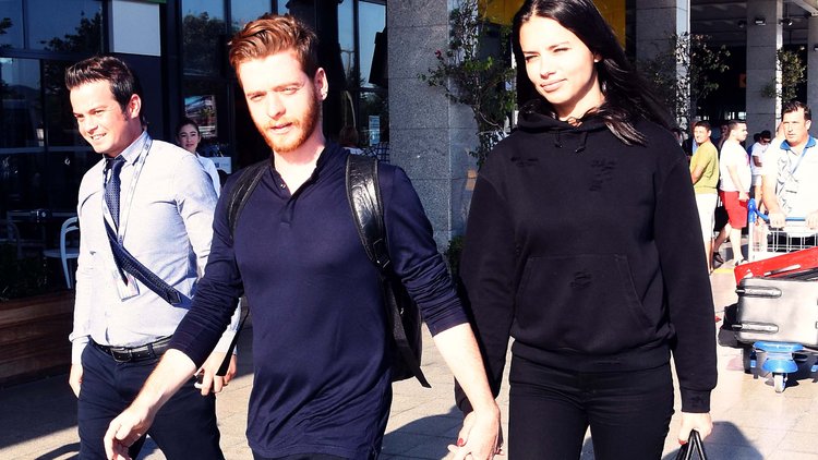 Adriana Lima ile Metin Hara elele Bodrum'da