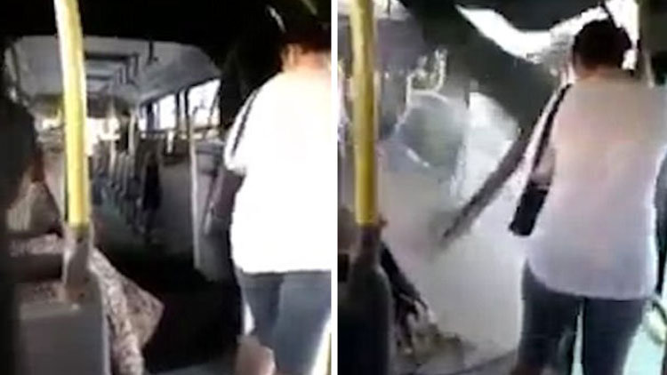 Otobüs ikiye ayrıldı