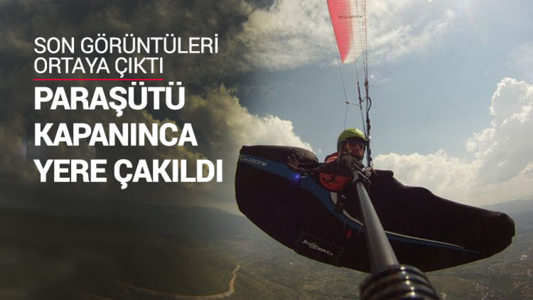 Rüzgarın etkisiyle yere çakıldı