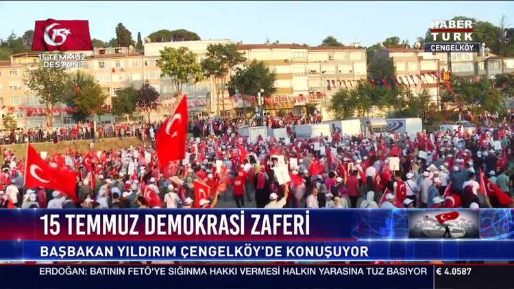 Başbakan Yıldırım Milli Birlik Yürüyüşü'nde