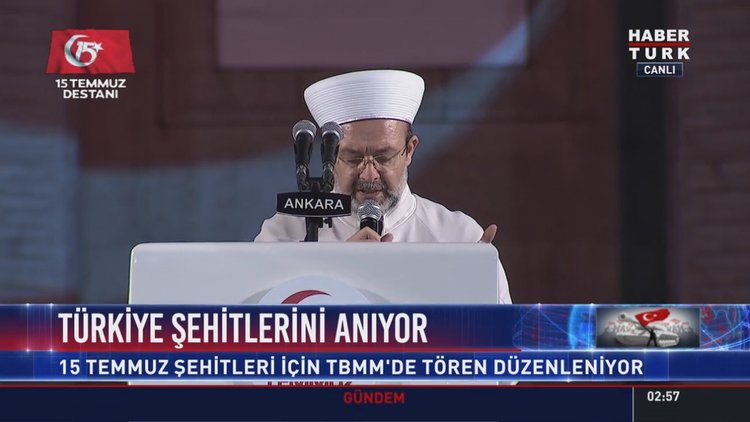 Diyanet İşleri Başkanı Mehmet Görmez, TBMM'de dua etti