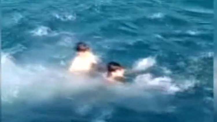 Göz göre göre akıntıya kapıldı