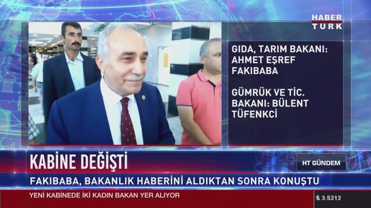 Yeni Bakan Fakıbaba oldu