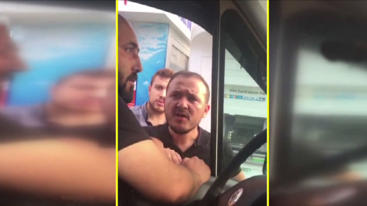 'Ne tenk yusu' dedi, saldırdı