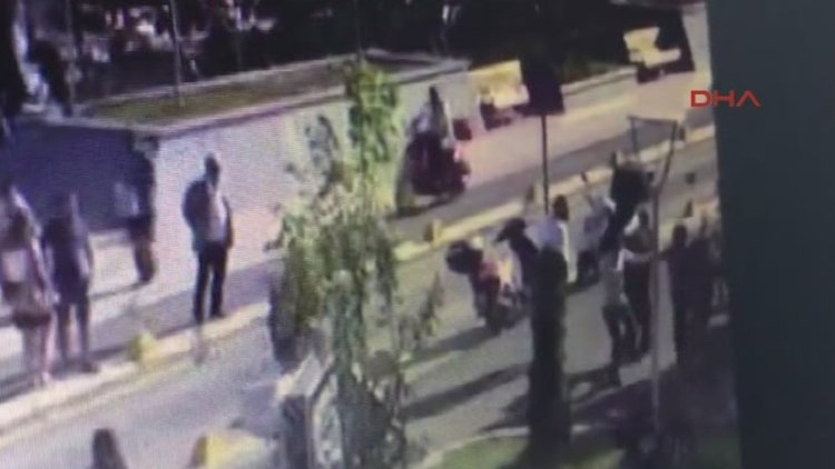 Yılmaz Büyükerşen'e saldırı anı