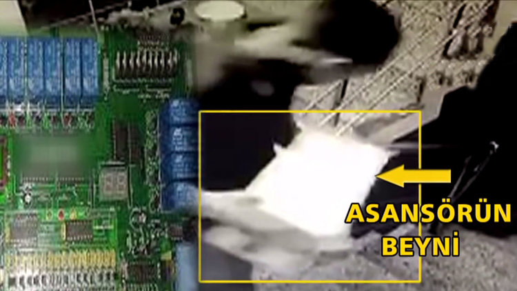 Asansörün beynini çaldılar