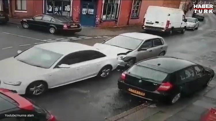 Bu trafik kazası kafaları karıştırıyor