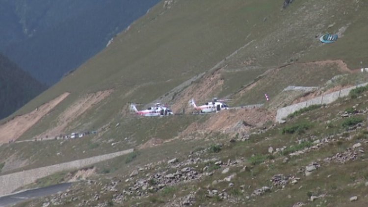 Cumhurbaşkanı Erdoğan Ovit Tüneli'nde incelemelerde bulundu