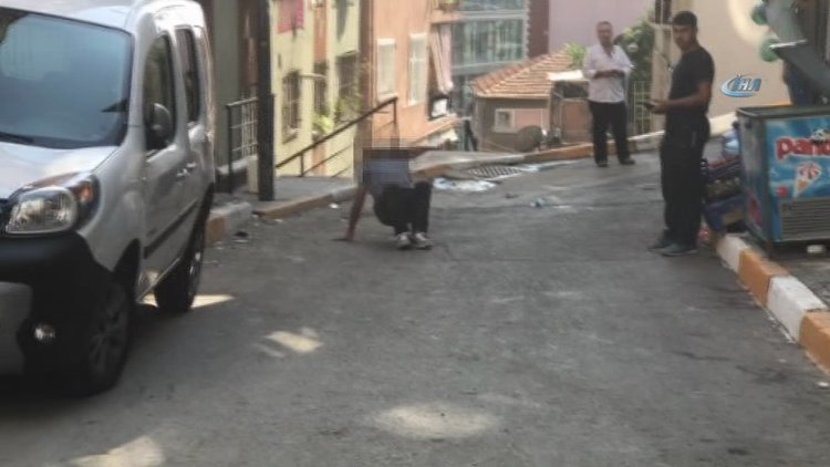 İstanbul'un göbeğinde bonzai krizi kamerada