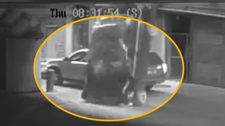 Başına otomobil düştü