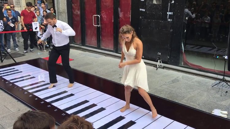 Ayaklarıyla şov yaptılar!