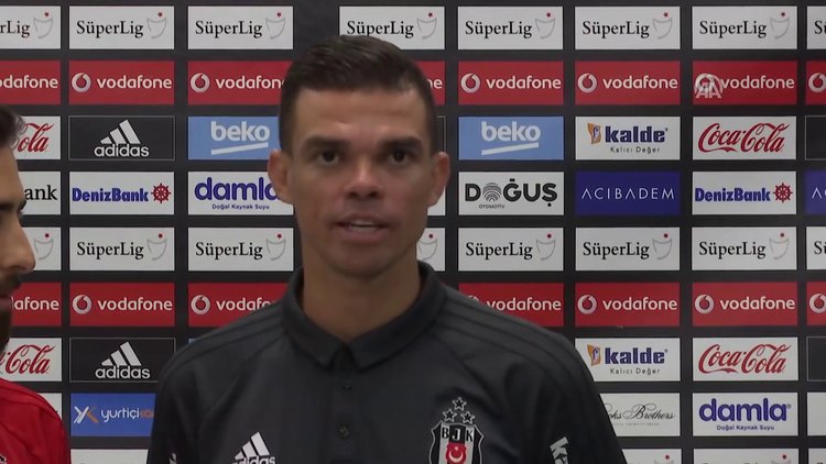 Beşiktaşlı futbolcu Pepe'nin maç sonu açıklamaları