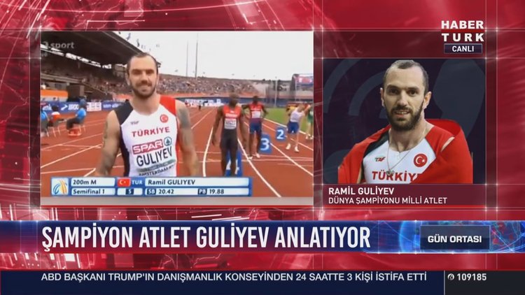 Ramil Guliyev, Habertürk TV'ye konuştu
