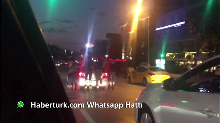 Patenli gençlerin tehlikeli yolculuğu kamerada!