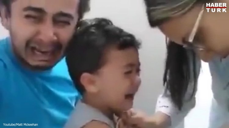 Çocuğunun iğne olmasına dayanamayan baba