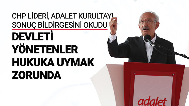 Adalet Kurultayı sonuç bildirgesini açıkladı