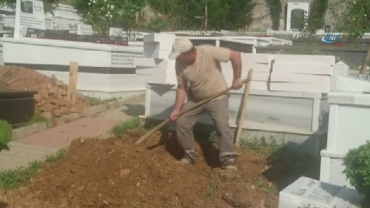 Vatan Şaşmaz'ın defnedileceği mezarlıkta hazırlıklar başladı