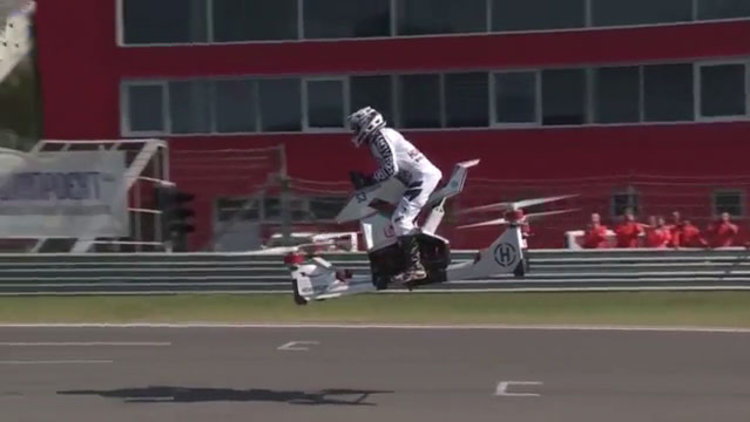 'Uçan motosiklet' yaptılar