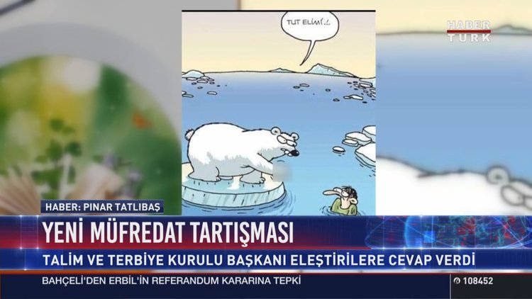 Türkçe 6. sınıf kitaplarındaki 'ayılı' karikatürün yer aldığı 13'üncü sayfa imha edildi
