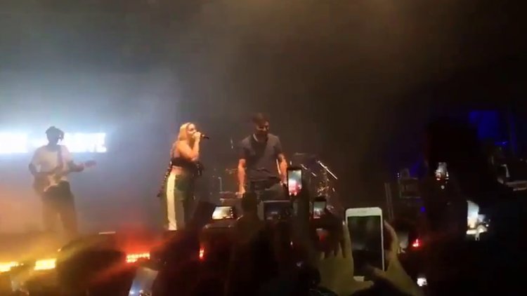 Cizreli Mehmet Anne Marie konserinde